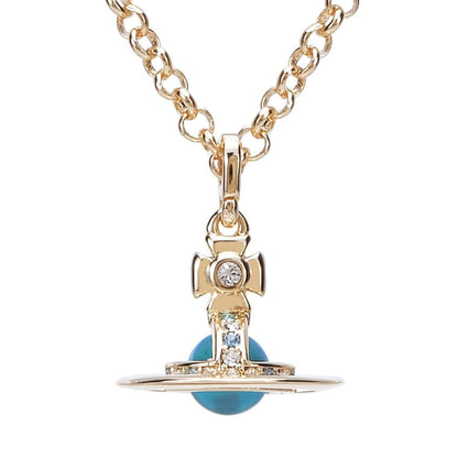 6MM ORB Classic Saturn Pendant Necklace (with box)