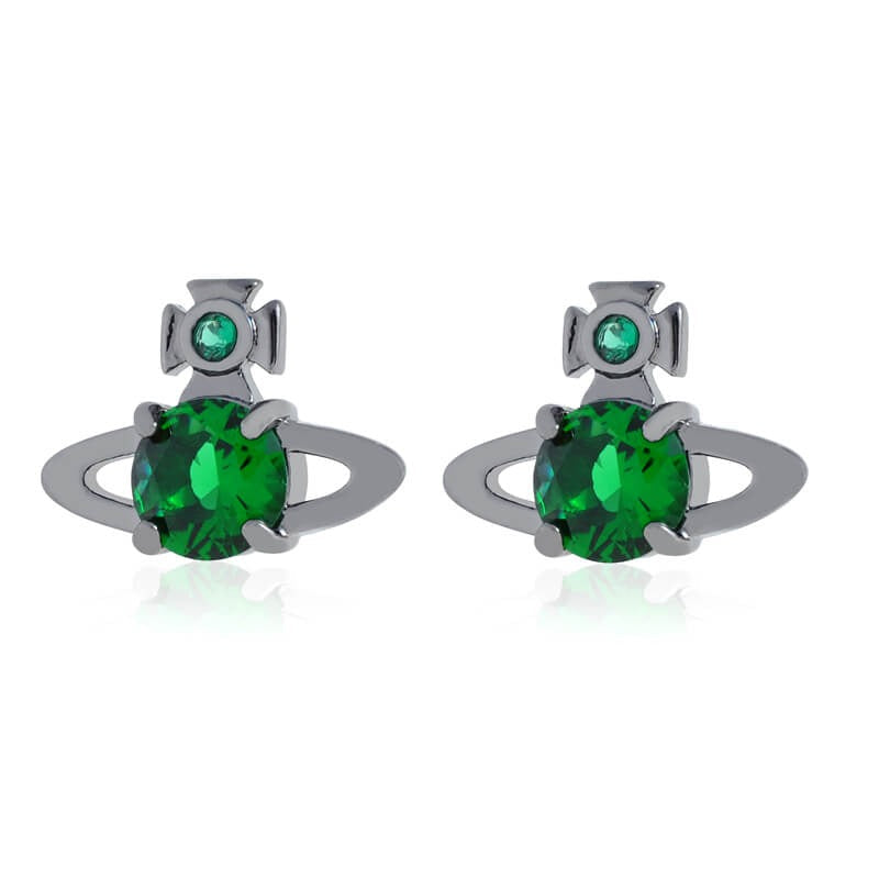 REINA Four Claw Zirconia Earrings (with box)