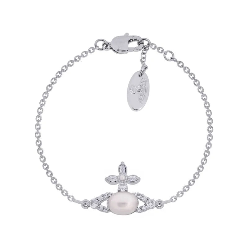 Orb Pearl Accent Chain Bracelet (with box)