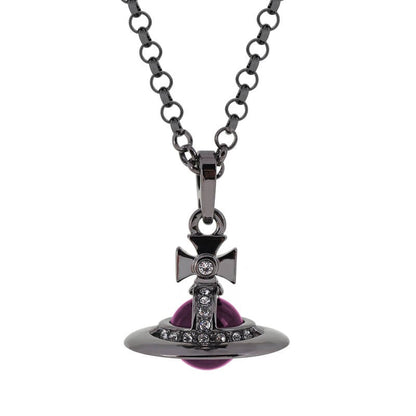 10MM ORB Classic Saturn Pendant Necklace (with box)