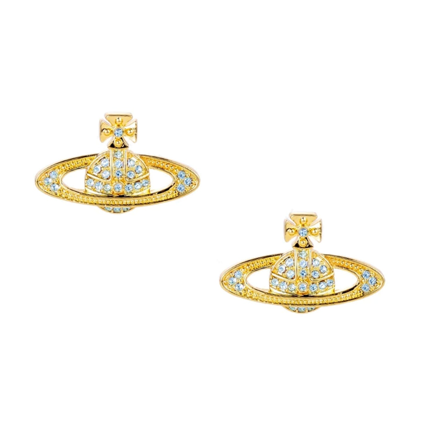 Classic Full Diamond Saturn Earrings（All 9 Colors) (with box)