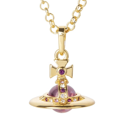 10MM ORB Classic Saturn Pendant Necklace (with box)