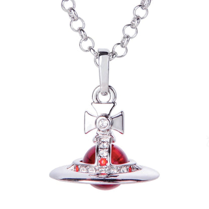 10MM ORB Classic Saturn Pendant Necklace (with box)