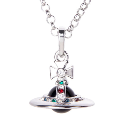 10MM ORB Classic Saturn Pendant Necklace (with box)