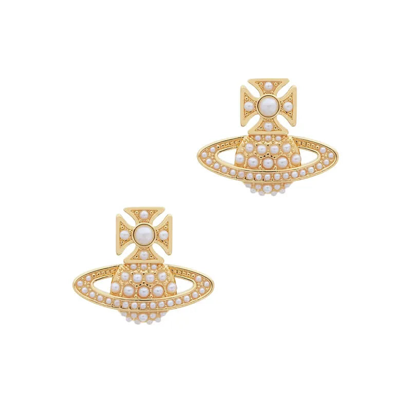 Mini Pearl Orb Stud Earrings