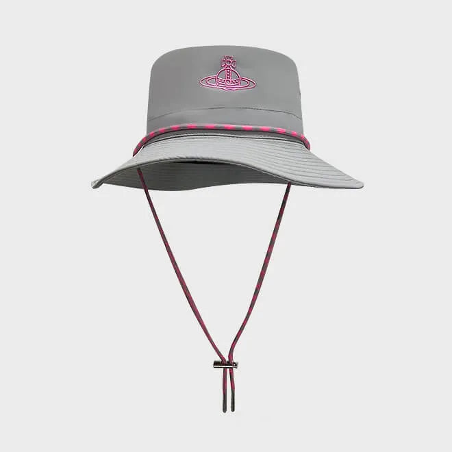  Technical Nylon Wide-Brim Hat