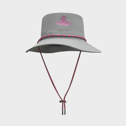  Technical Nylon Wide-Brim Hat