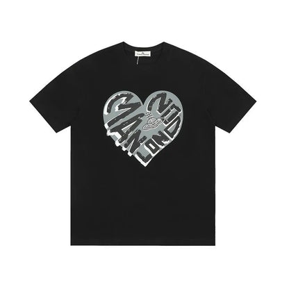  Mad World Heart Emblem T-Shirt