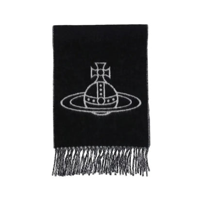 Orb Logo Fringe Scarf