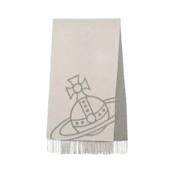 Giant Orb Logo Wool Scarf