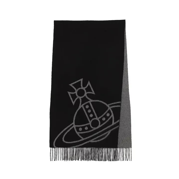 Giant Orb Logo Wool Scarf
