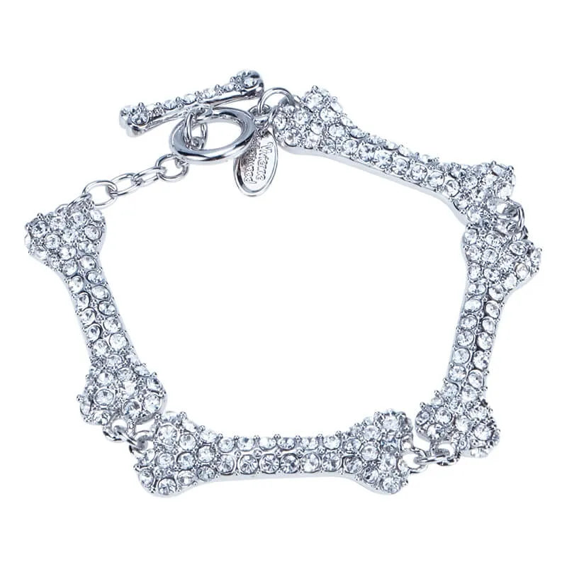 Crystal Bone Chain Bracelet