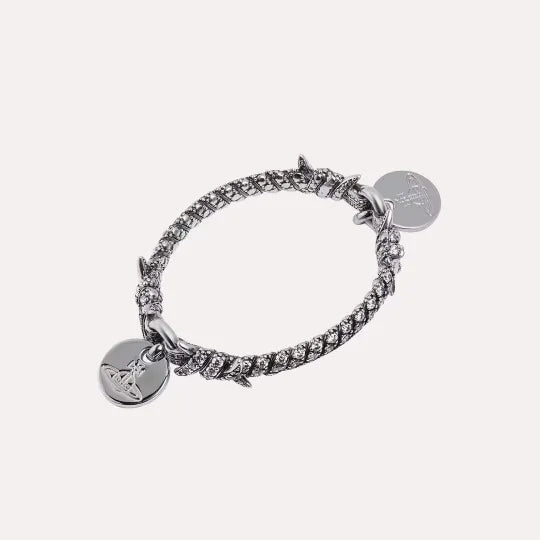 Barbed Coin Charm Bracelet