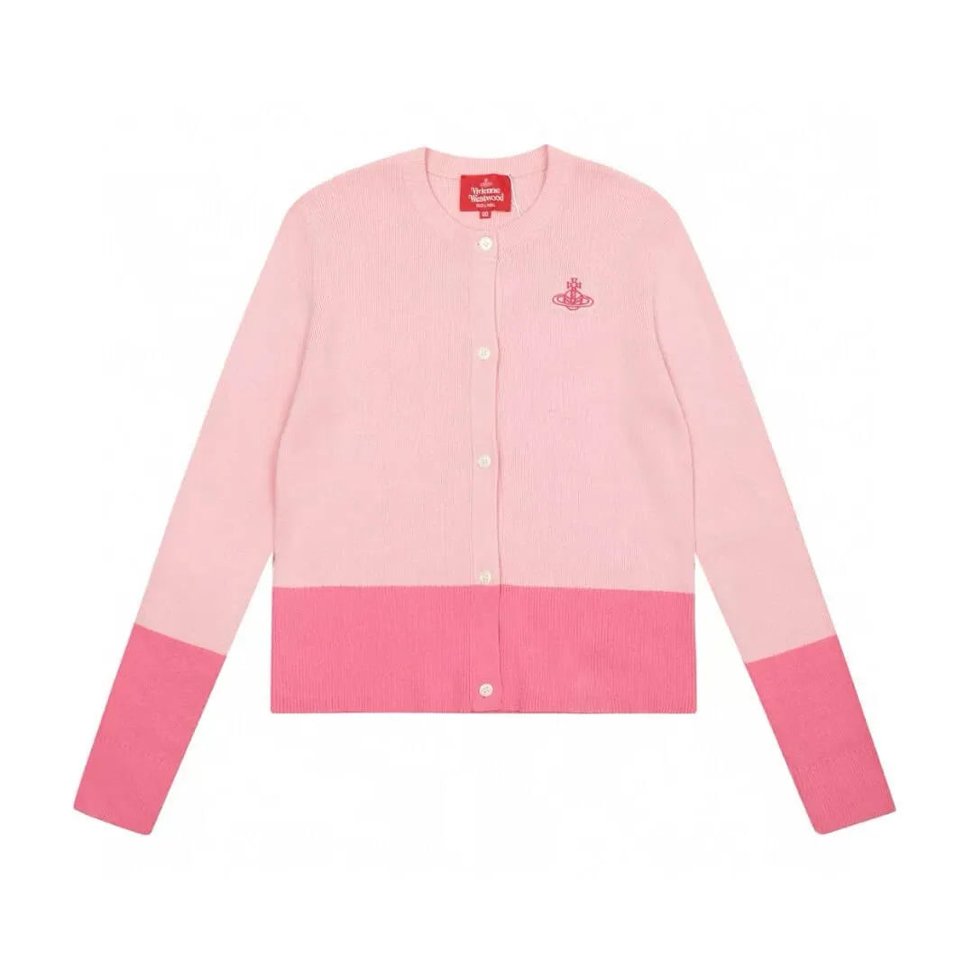 Colorblock Knit Cardigan