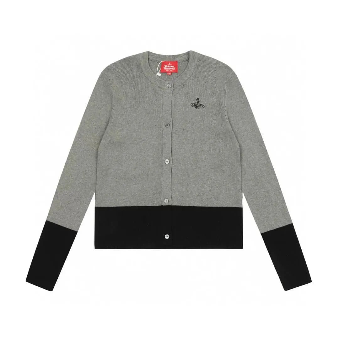 Colorblock Knit Cardigan