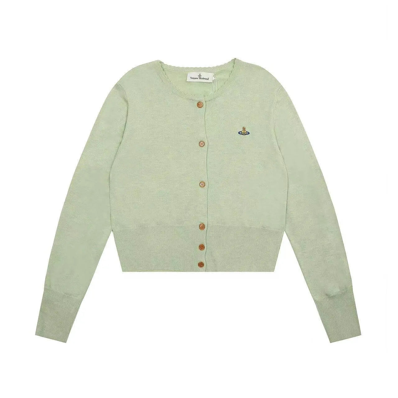 Orb Crest Cropped Cardigan