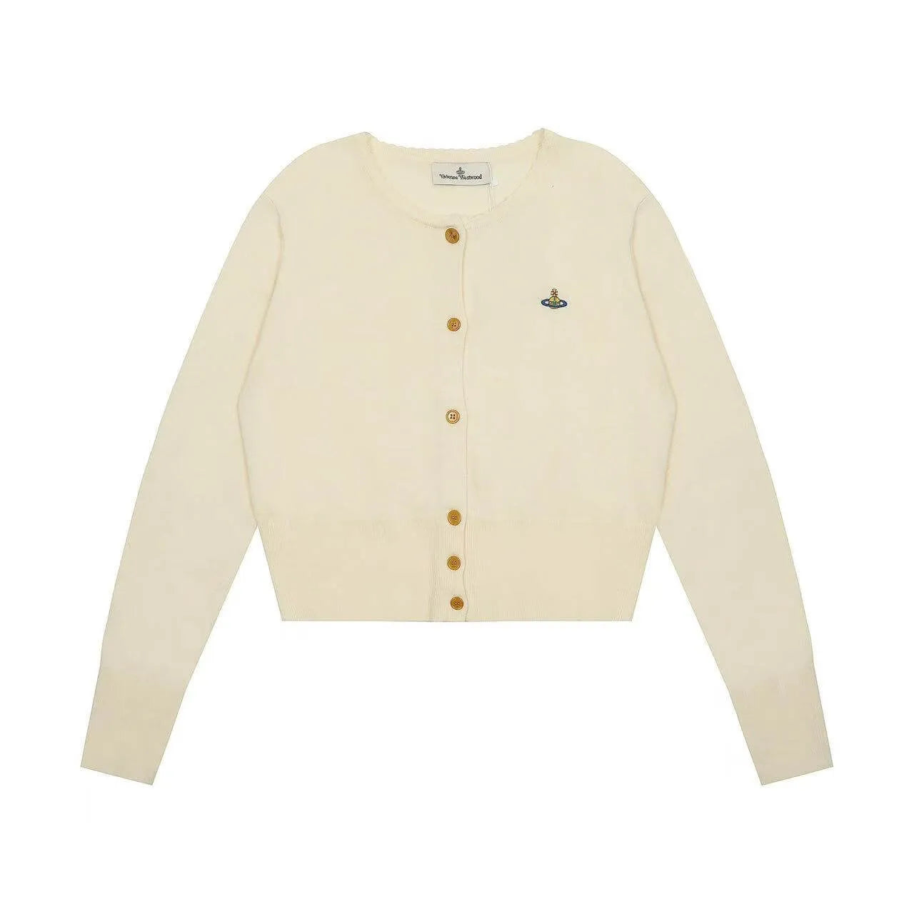 Orb Crest Cropped Cardigan