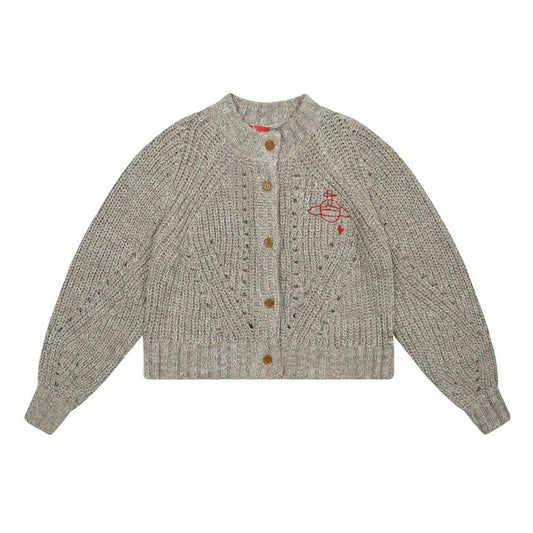 Heart Orb Wool Knit Cardigan