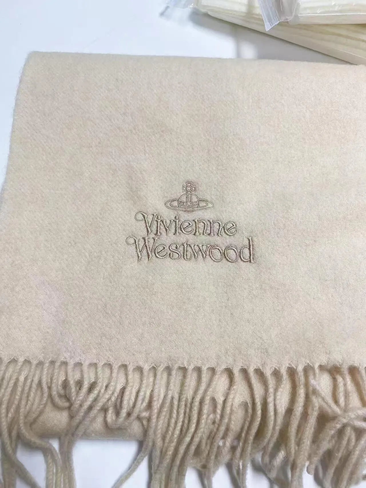 Mad Orb Wool Fringe Scarf