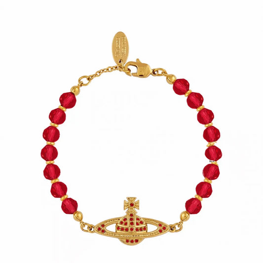 Crimson Royal Orb Beaded Bracelet