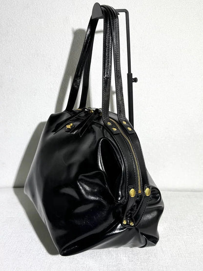 Mara Structured Leather Holdall Bag