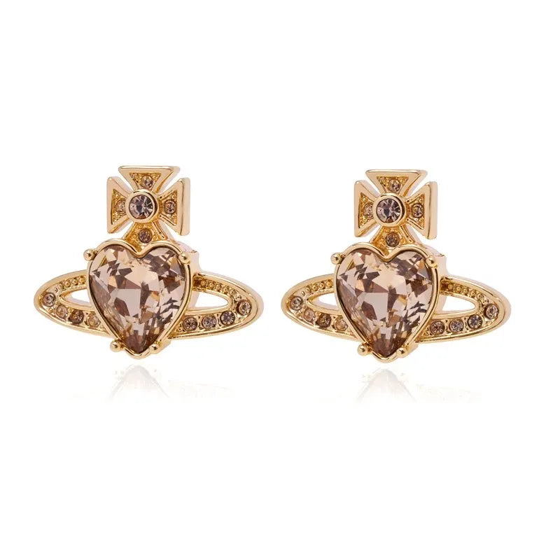 Zirconia Love Huggie Earrings