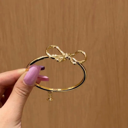 Ribbon Bow Bangle Bracelet