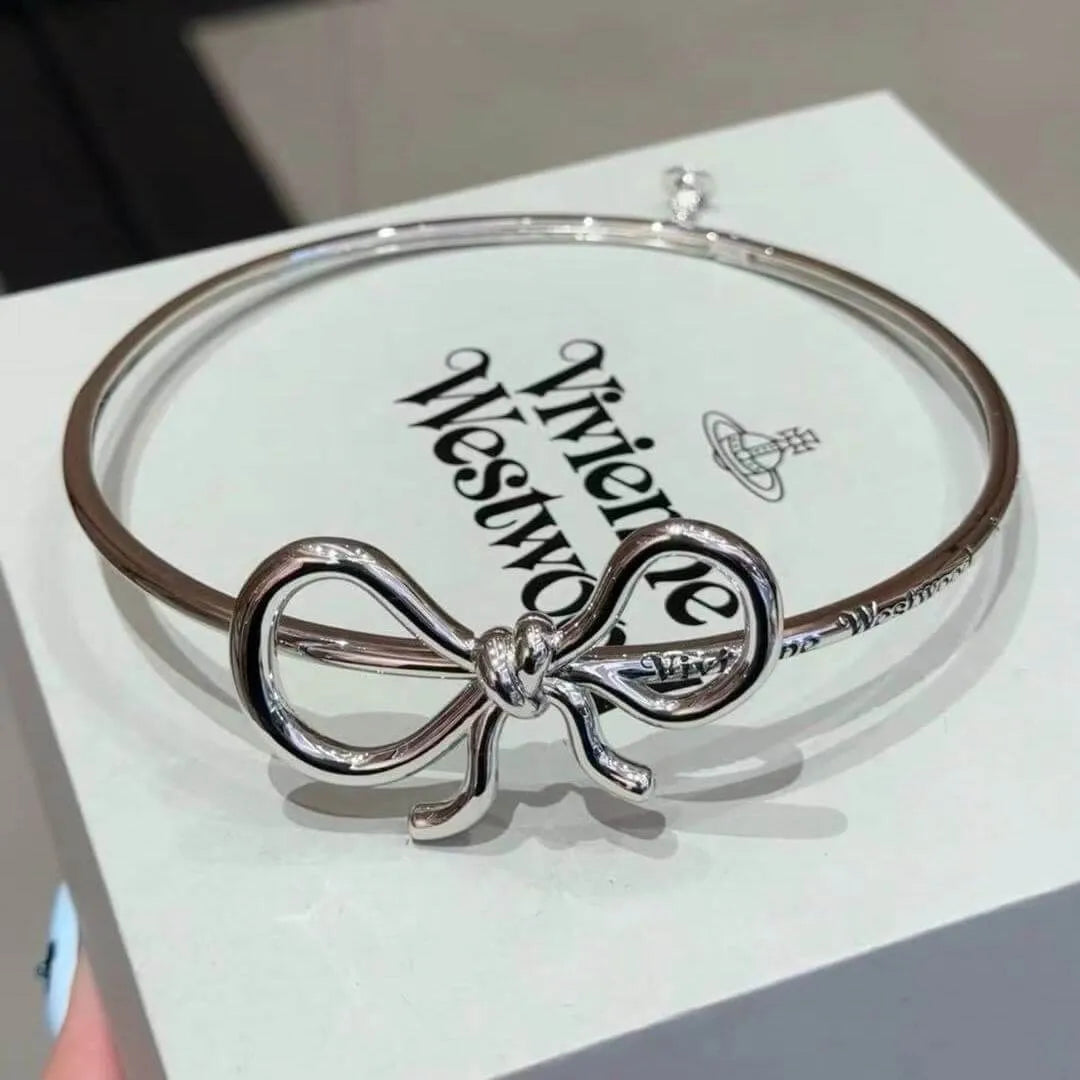 Ribbon Bow Bangle Bracelet