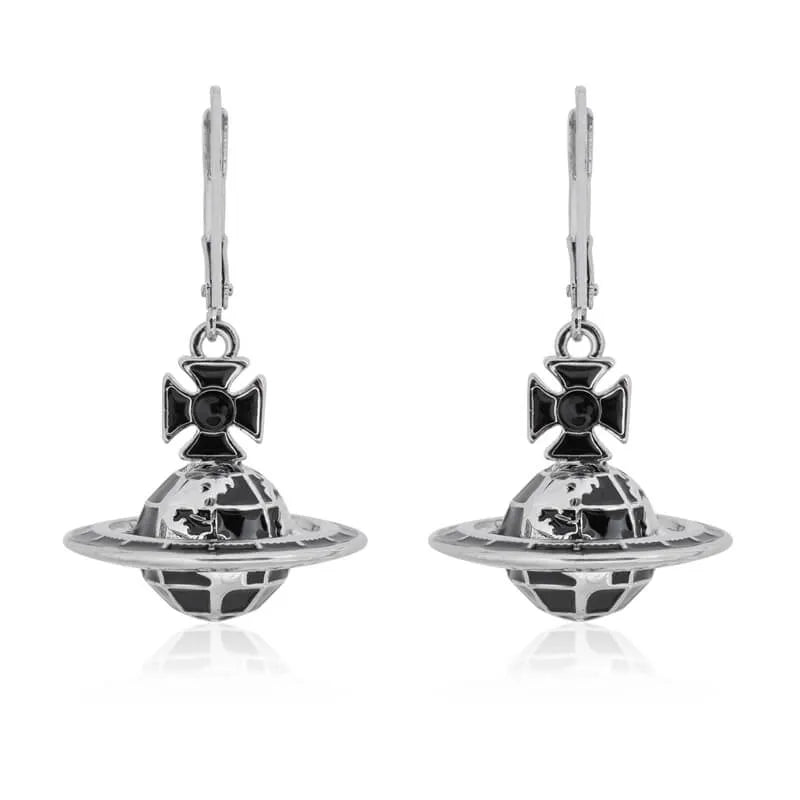 3D Orb Drop Earrings