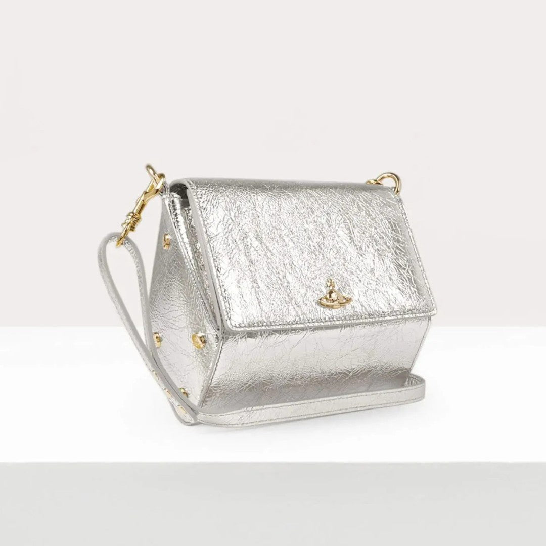 Metallic Mini Crossbody Flap Bag