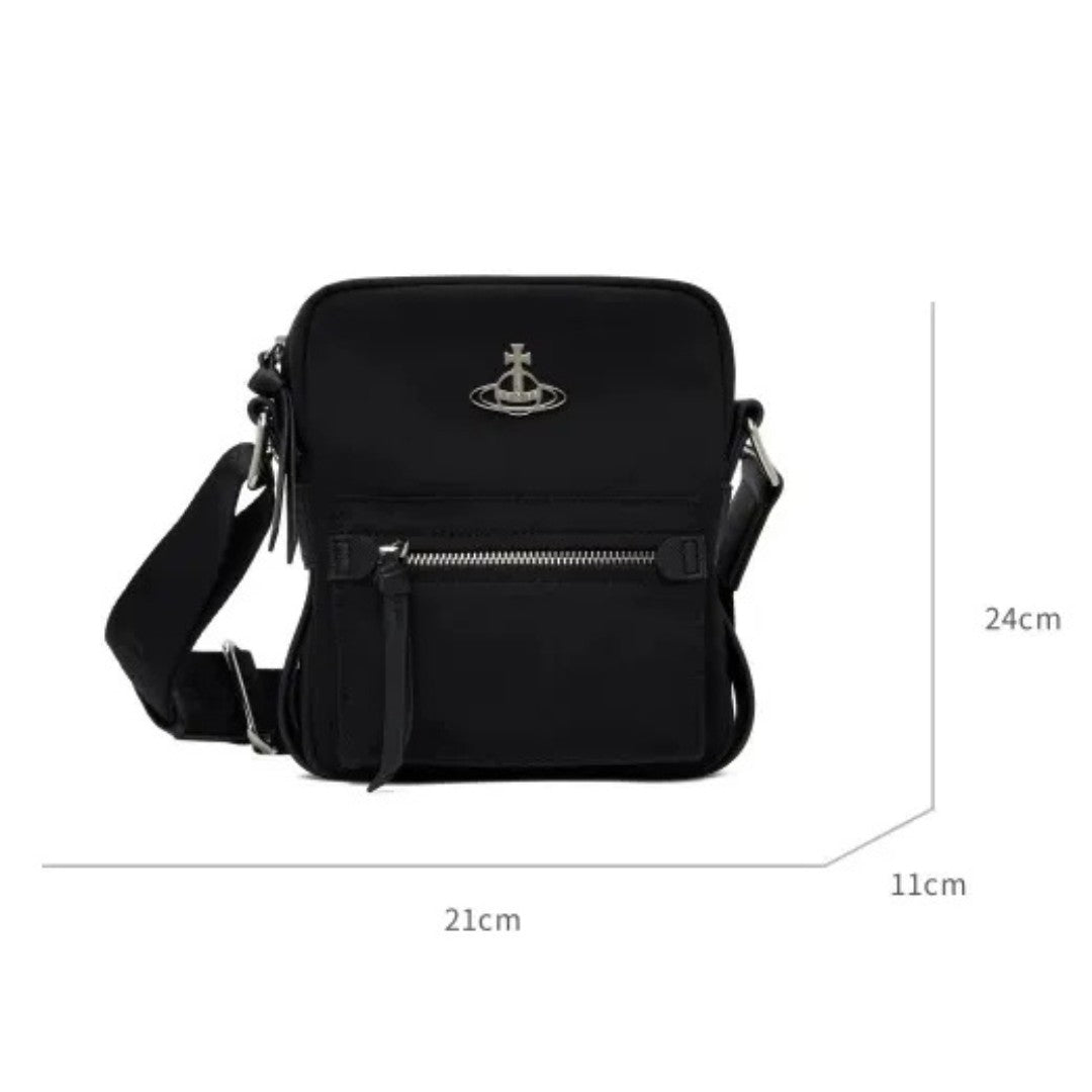 Utility Nylon Crossbody Saturn Satchel