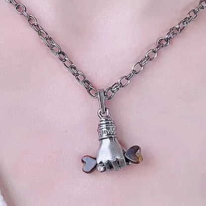 Bone In Hand Necklace