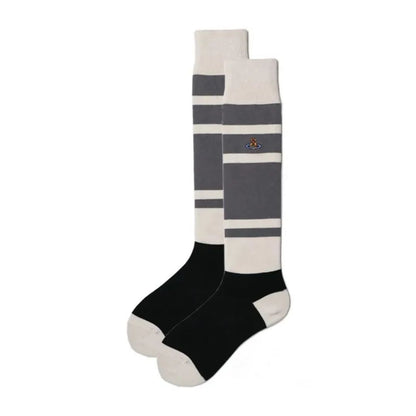 Striped Orb Logo Knee-High Socks