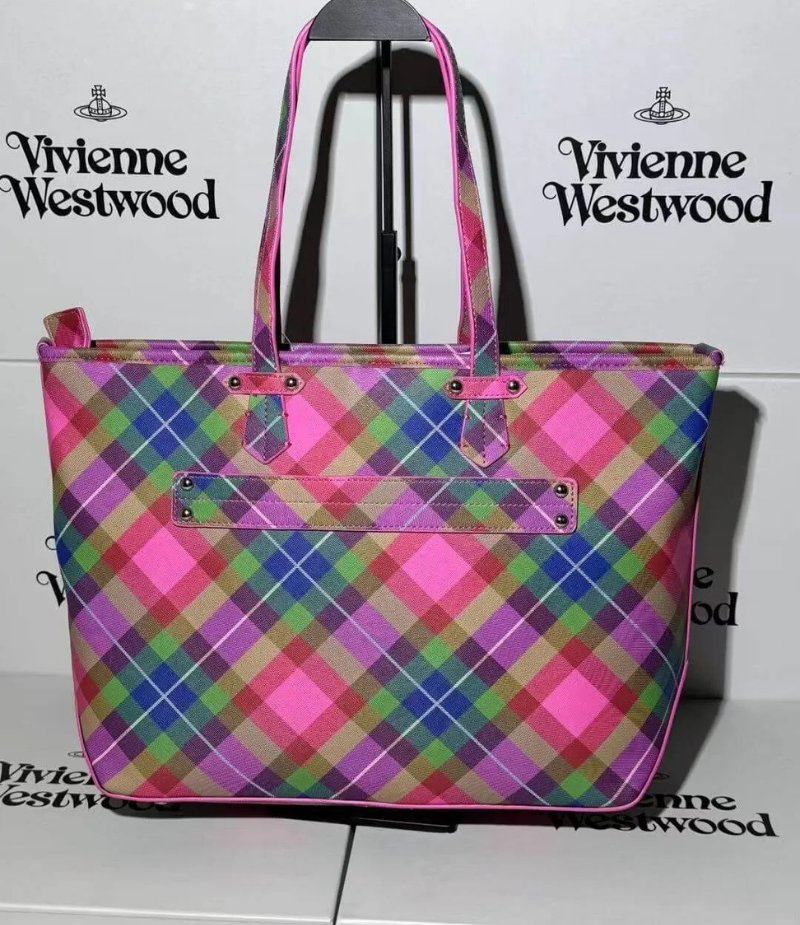Classic Plaid Saturn Tote