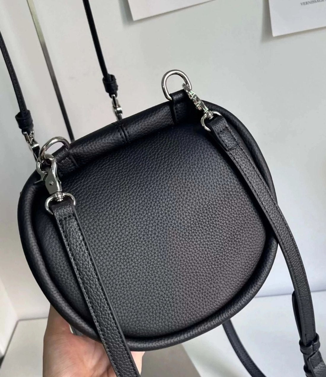 Cylinder Leather Shoulder Bag