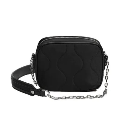 Compact Quilted Saturn Crossbody