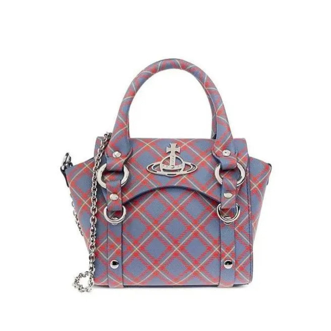 Blue Plaid Vivienne Westwood Bag Collection