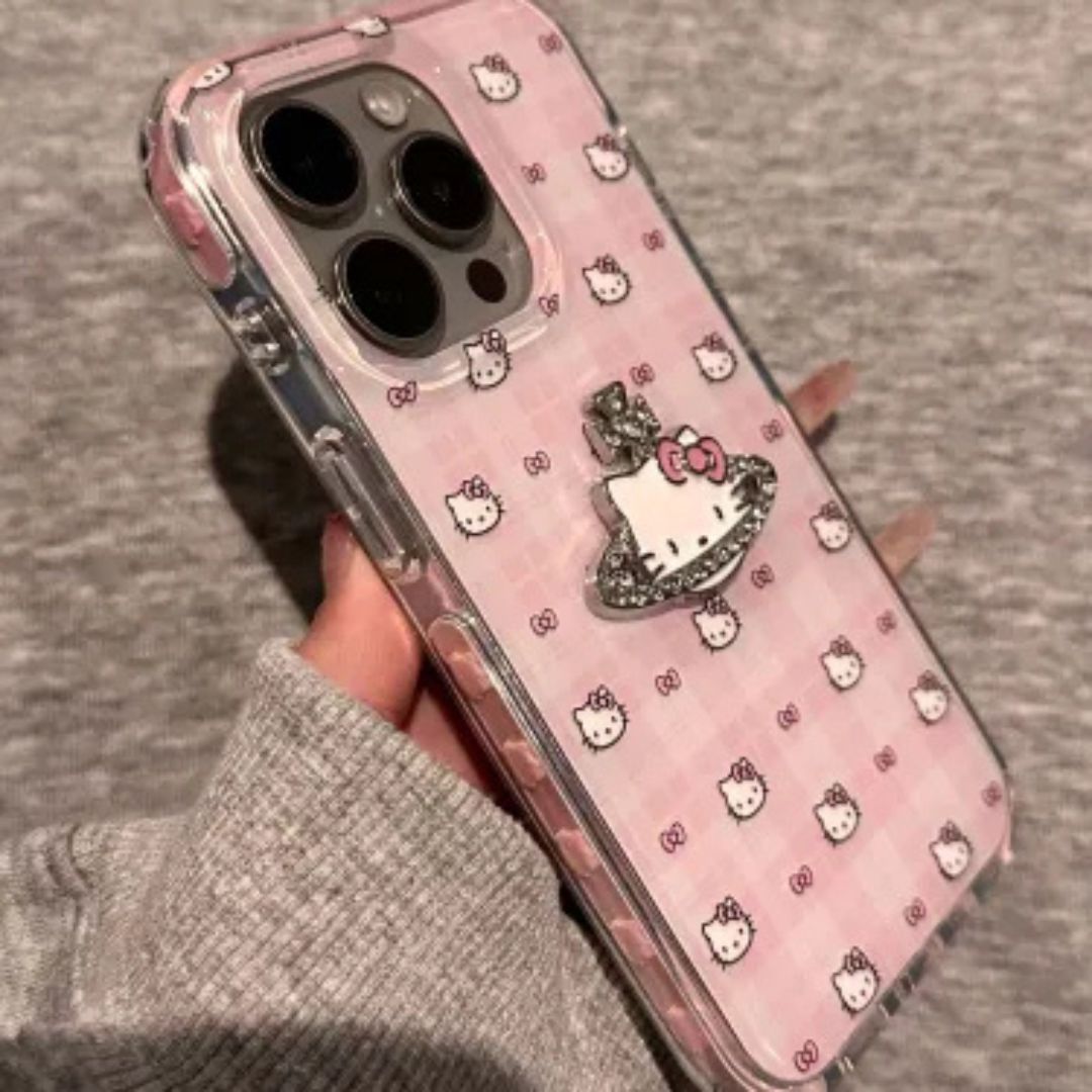 Hello Kitty x Orb Logo Glitter Phone Case