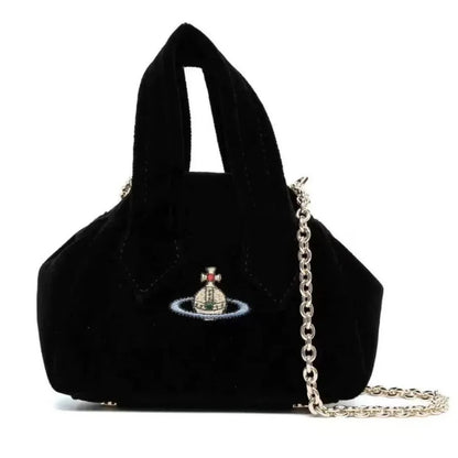 Mini Velvet Chain Yasmine Bag with Dust Bag