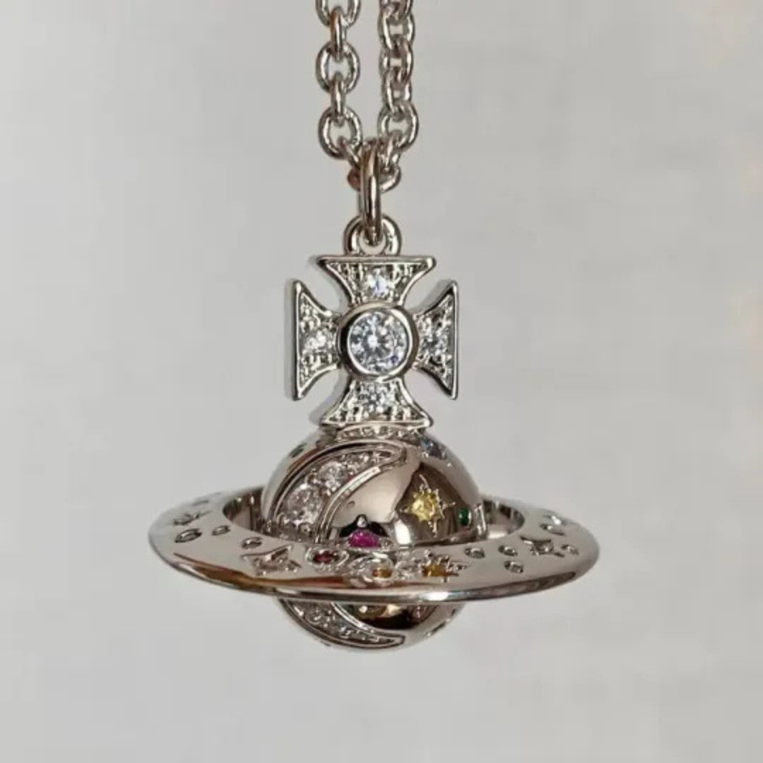 Limited Edition Colored Diamonds ORB Necklace