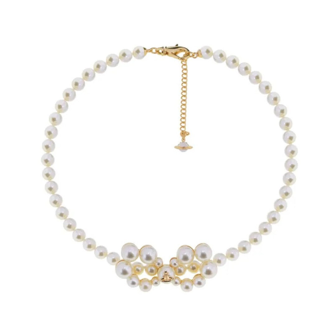 VIVIANA Pearl Bow Necklace