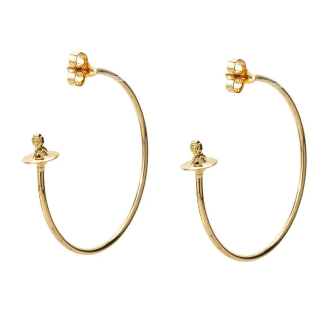 Large Earrings With Orb