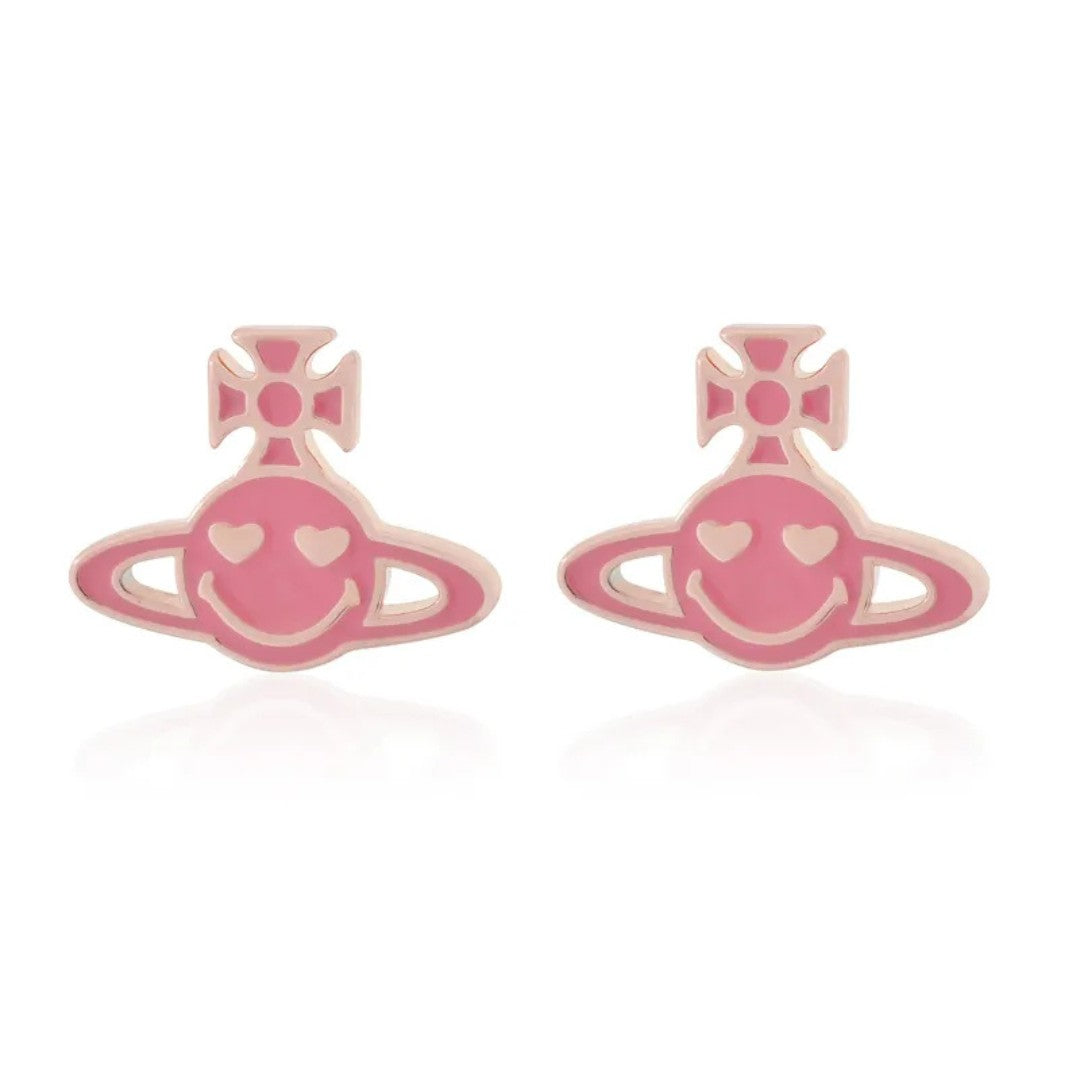 Smile Saturn Earrings