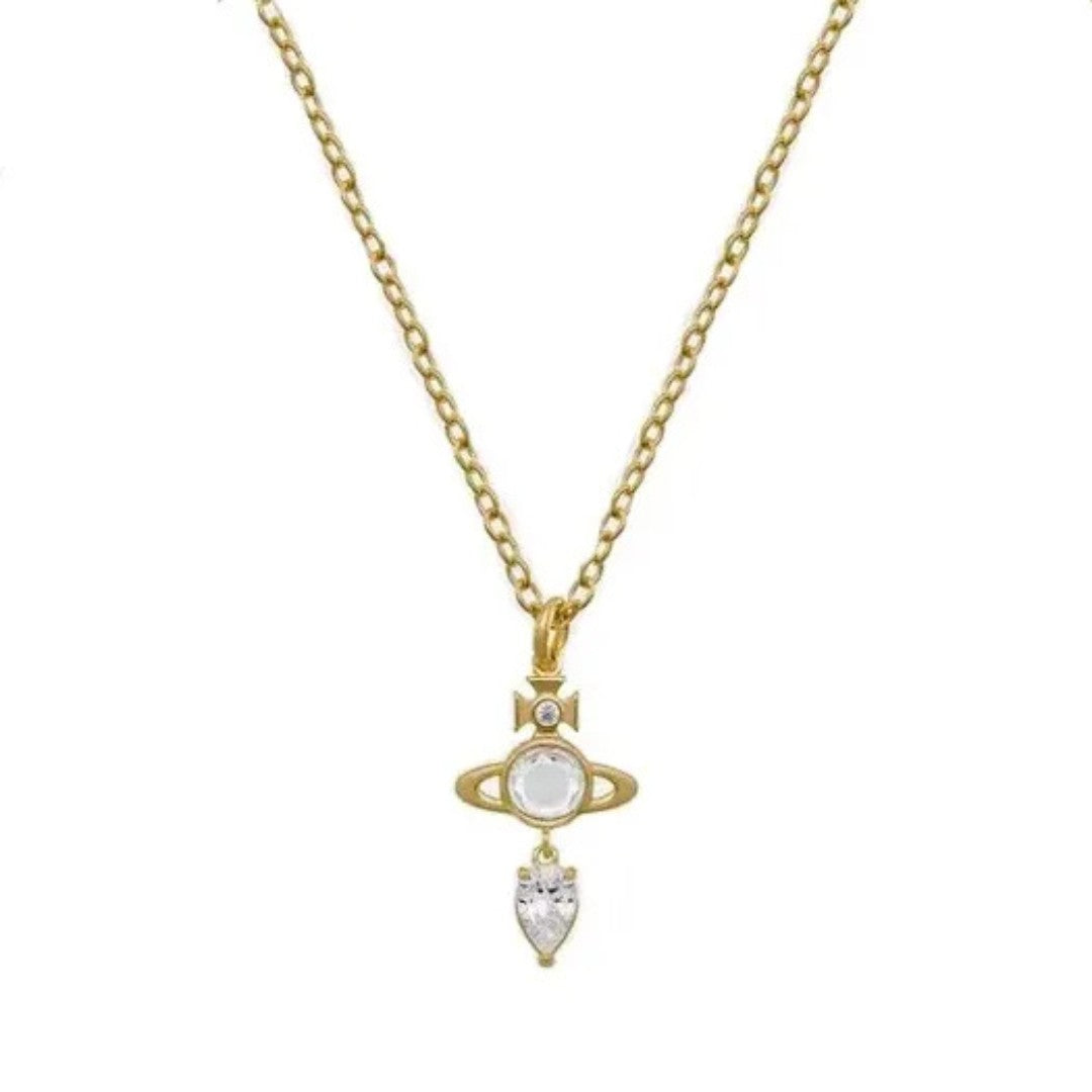 PHAEDRA Saturn Drops Necklace (Pendant Edition)