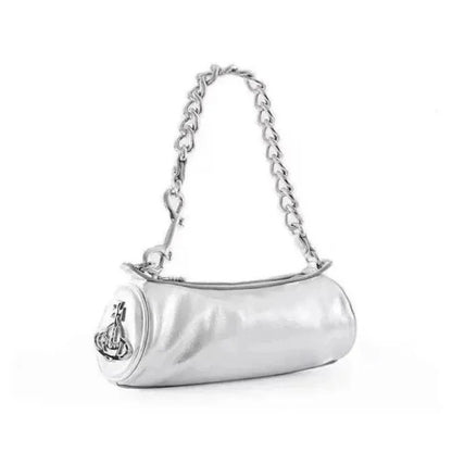 Mini Chain Cylinder Shoulder Bag