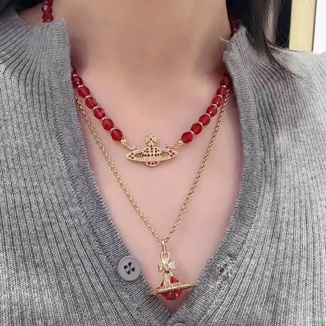 Red Crystal Necklace