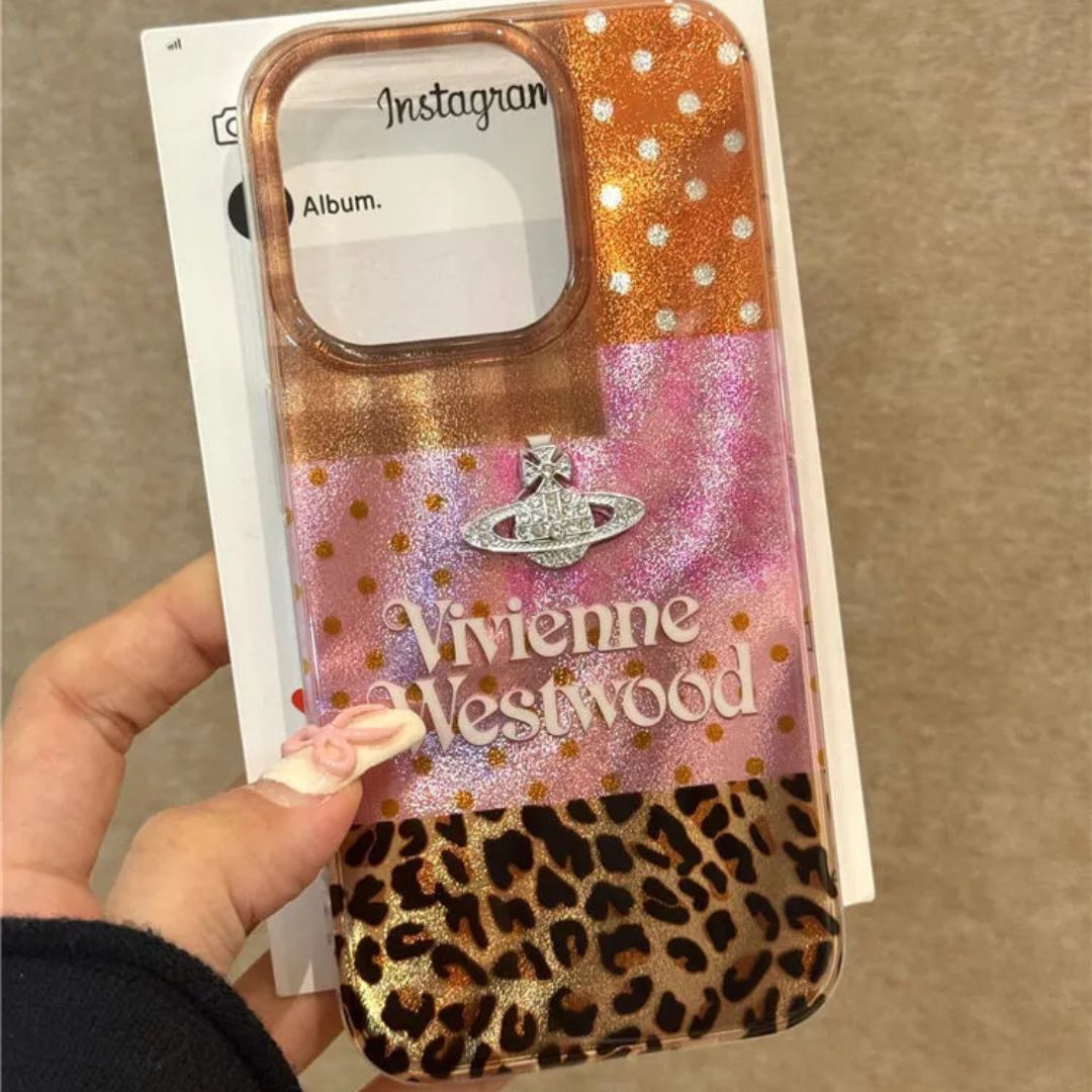 Vivienne Westwood Mixed Texture Animal Print Case