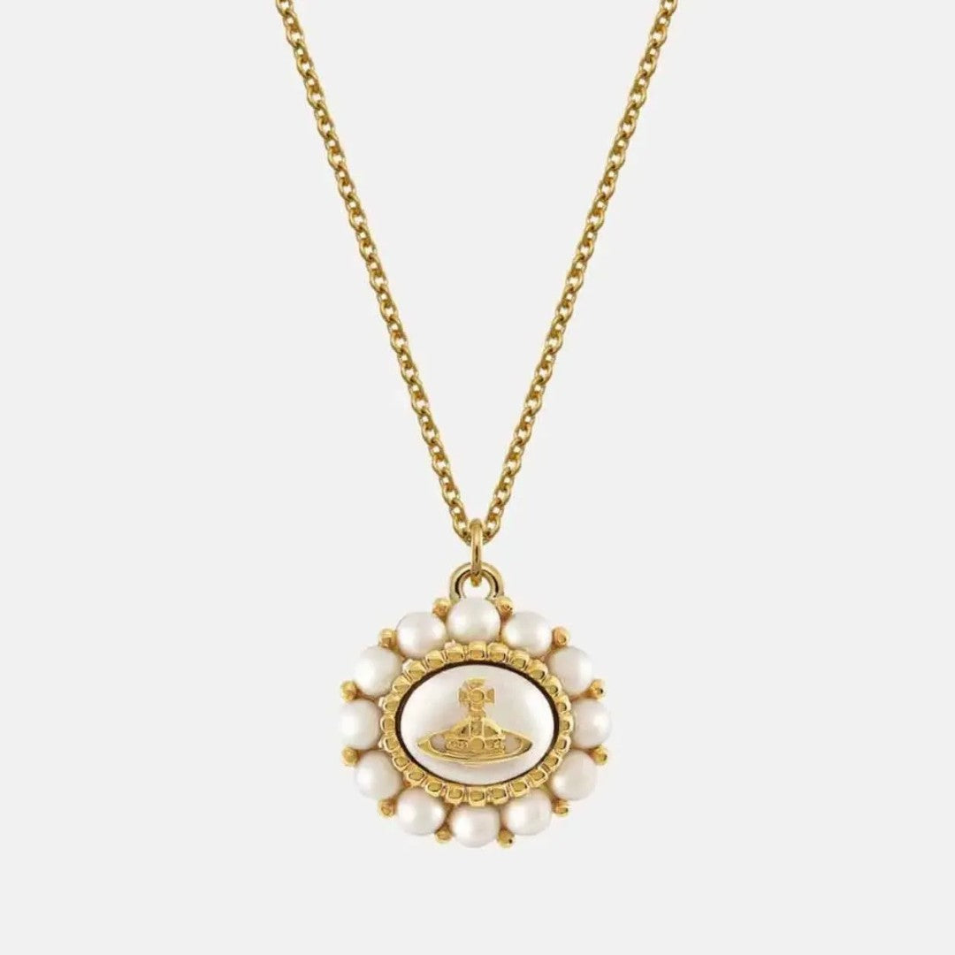 AMAYA Pearl Saturn Necklace