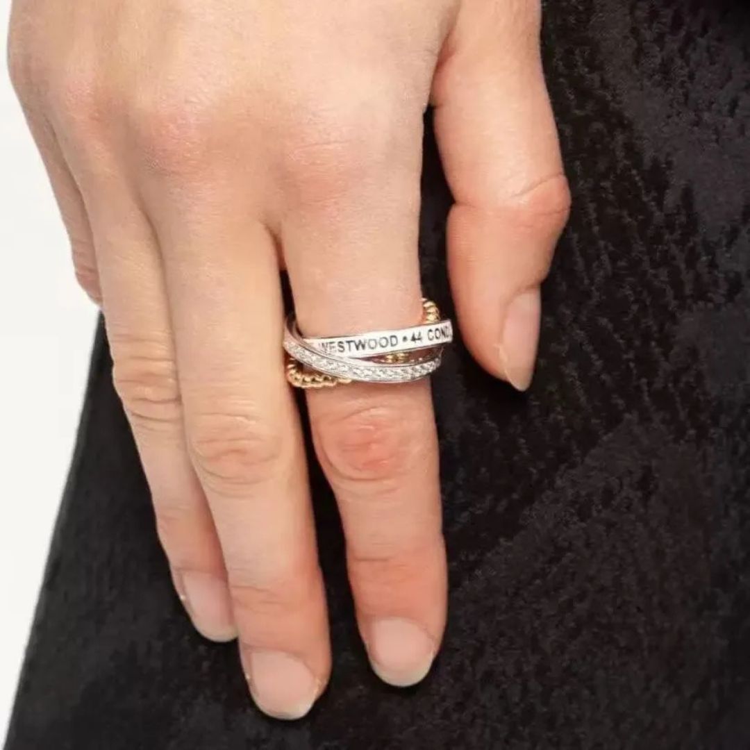 Interlinked Trio Band Ring