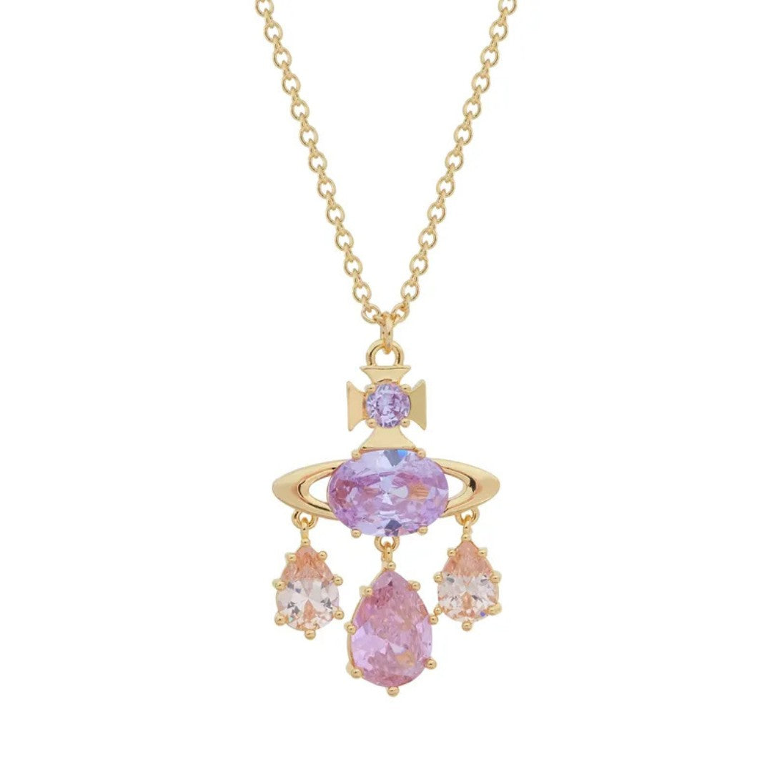 AUGUSTA Diamond Teardrop Necklace